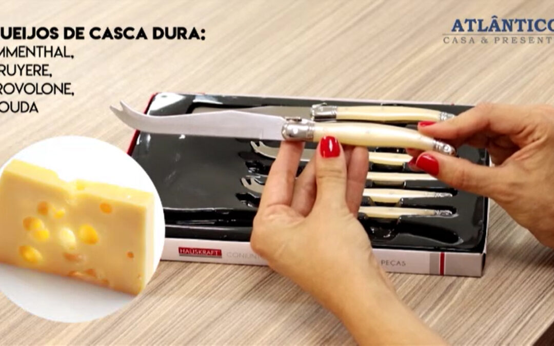 Como usar as facas de queijo?